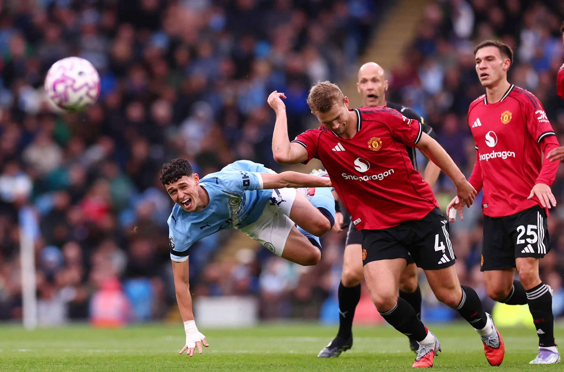 Haaland Brace and Foden Strike Power City Past United in Derby